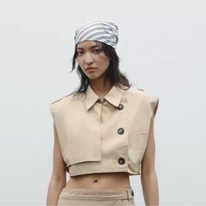 Zara Belted cropped top Vest